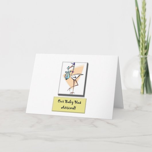 新生児到着カード 案内状 (正面)