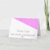 新生児到着券 案内状 (裏面)