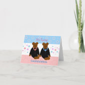 新生児双子 カード (正面)