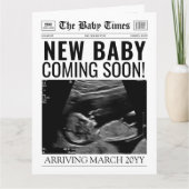 新生児告知カード | 新聞ベビー来ズ カード (正面)