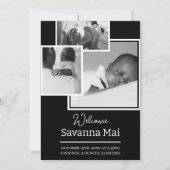 新生児告知カード 案内状 (正面)