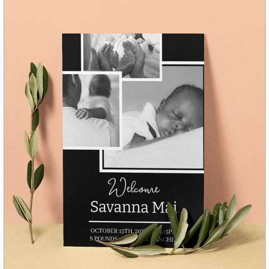 新生児告知カード 案内状