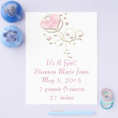 新生児告知チラシ チラシ (シングル)