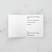 新生児女子採用パーティの招待状 サンキューカード (内部)