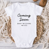 新生児妊娠告知ベビーボディスーツ ベビーボディスーツ