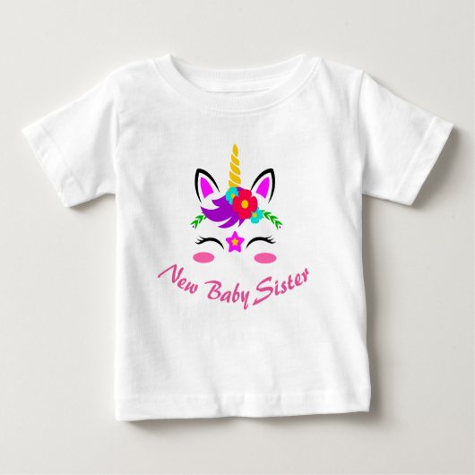 新生児姉妹 ベビーTシャツ (正面)