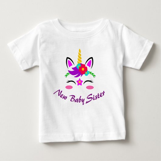 新生児姉妹 ベビーTシャツ (正面)