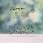 新生児子供部屋ウェルカムアクリルサイン アクリルサイン (ニュートラル)