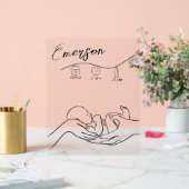 新生児子供部屋ウェルカムアクリルサイン アクリルサイン (ウェディング)