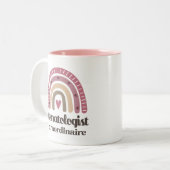 新生児学者の評価 ツートーンマグカップ (正面左)