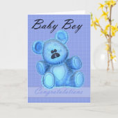 新生児少年おめでとう カード (黄色い花)