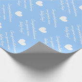 新生児少年への祝杯のラッピング紙 ラッピングペーパー (角)