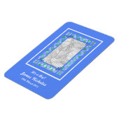 新生児少年発表用フレキシブルマグネット マグネット (左側)