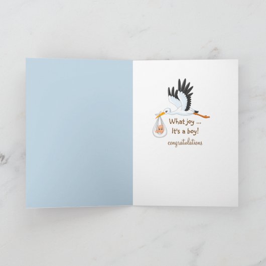 新生児少年 カード (内部)