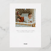 新生児応援ハッピーニューイヤーカード 箔シーズンカード (裏面)