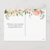 新生児桃緑フローラ写真葉書 シーズンポストカード (裏面)