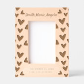 新生児生まれたばかりのギフトの状態 レーザー彫刻フレーム (正面)