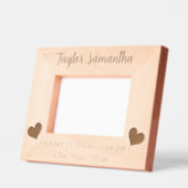 新生児生まれたばかりのギフトの状態 レーザー彫刻フレーム (左)