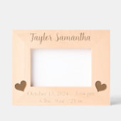 新生児生まれたばかりのギフトの状態 レーザー彫刻フレーム (正面)