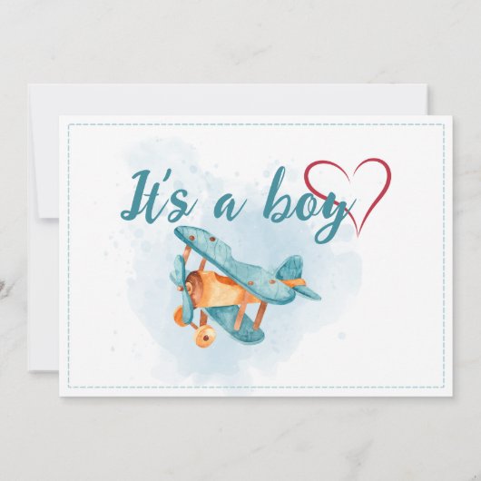 新生児生まれたばかりのボーイ誕生統計フォト 案内状 (裏面)