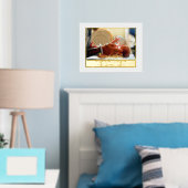 新生児生まれたばかりの名フォト誕生Stat金ゴールドシルバー 箔ポスター (インサイチュ (寝室))