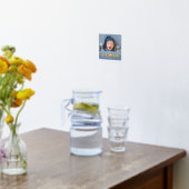 新生児生まれたばかりの名stats photo金ゴールドsilver 箔ポスター (レイダウン (キッチン))