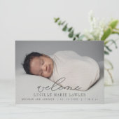 新生児発表の開始スクリプト 案内状 (スタンド正面)