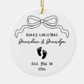 新生児発表クリスマス セラミックオーナメント (正面)