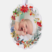 新生児発表メリークリスマス オーナメントカード (左)
