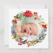 新生児発表メリークリスマス シーズンカード