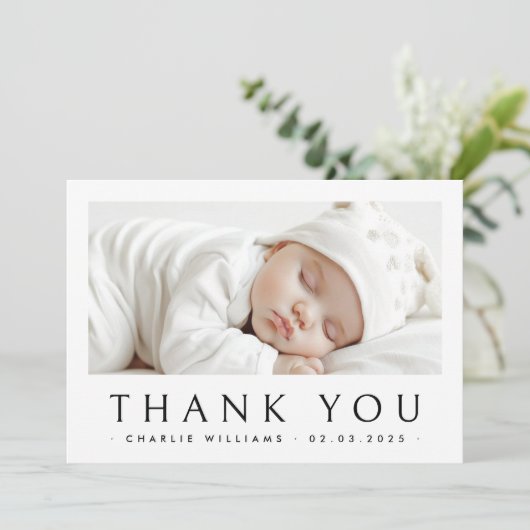 新生児発表写真サンキューカード サンキューカード (スタンド正面)