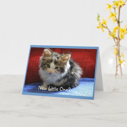 新生児祝い カード (黄色い花)