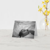 新生児祝い カード (黄色い花)