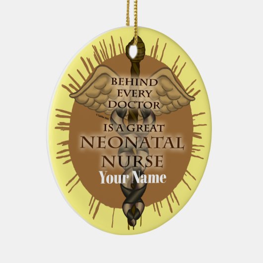 新生児素晴らしナースカスタムナースオーナメント セラミックオーナメント (右)