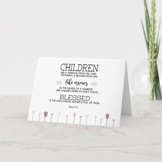 新生児聖なる書物、 経典の詩（矢印付き） カード (正面)