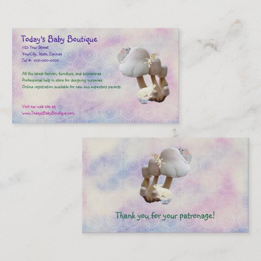 新生児製品の名刺 名刺 (正面/裏面)