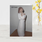 新生児誇りを持った母 カード (黄色い花)