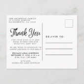 新生児誕生のお知らせ写真 案内ポストカード (裏面)