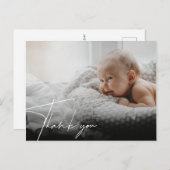 新生児誕生のお知らせ有難うはがき ポストカード (正面/裏面)
