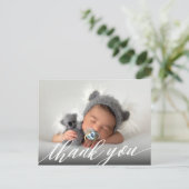 新生児誕生のお知らせ有難うはがき ポストカード (スタンド正面)