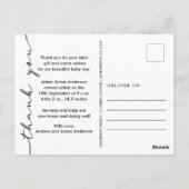 新生児誕生のお知らせ ポストカード (裏面)