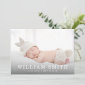 新生児誕生カードの発表 案内状 (スタンド正面)