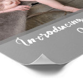 新生児誕生写真の発表 ポスター (角)