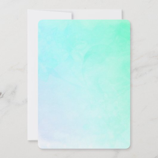 新生児誕生発表バレエテーマ 招待状 (裏面)