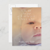 新生児誕生発表写真はがき 案内ポストカード (正面/裏面)