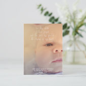 新生児誕生発表写真はがき 案内ポストカード (スタンド正面)