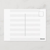 新生児誕生発表箔はがき ポストカード (裏面)