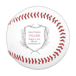 新生児誕生発表NAMEスポーツパパおもしろい 野球ボール