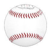 新生児誕生発表NAMEスポーツパパおもしろい 野球ボール (裏面)