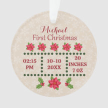 新生児誕生統計クリスマス、誕生発表